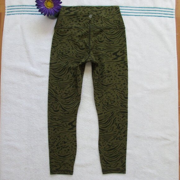 Athleta Green Patterned Leggings - Picture 6 of 11